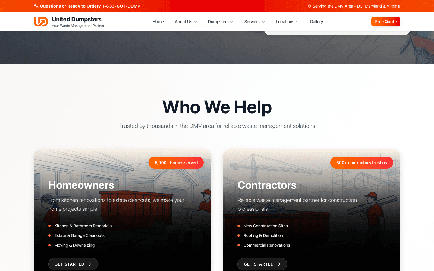 United Dumpsters — build